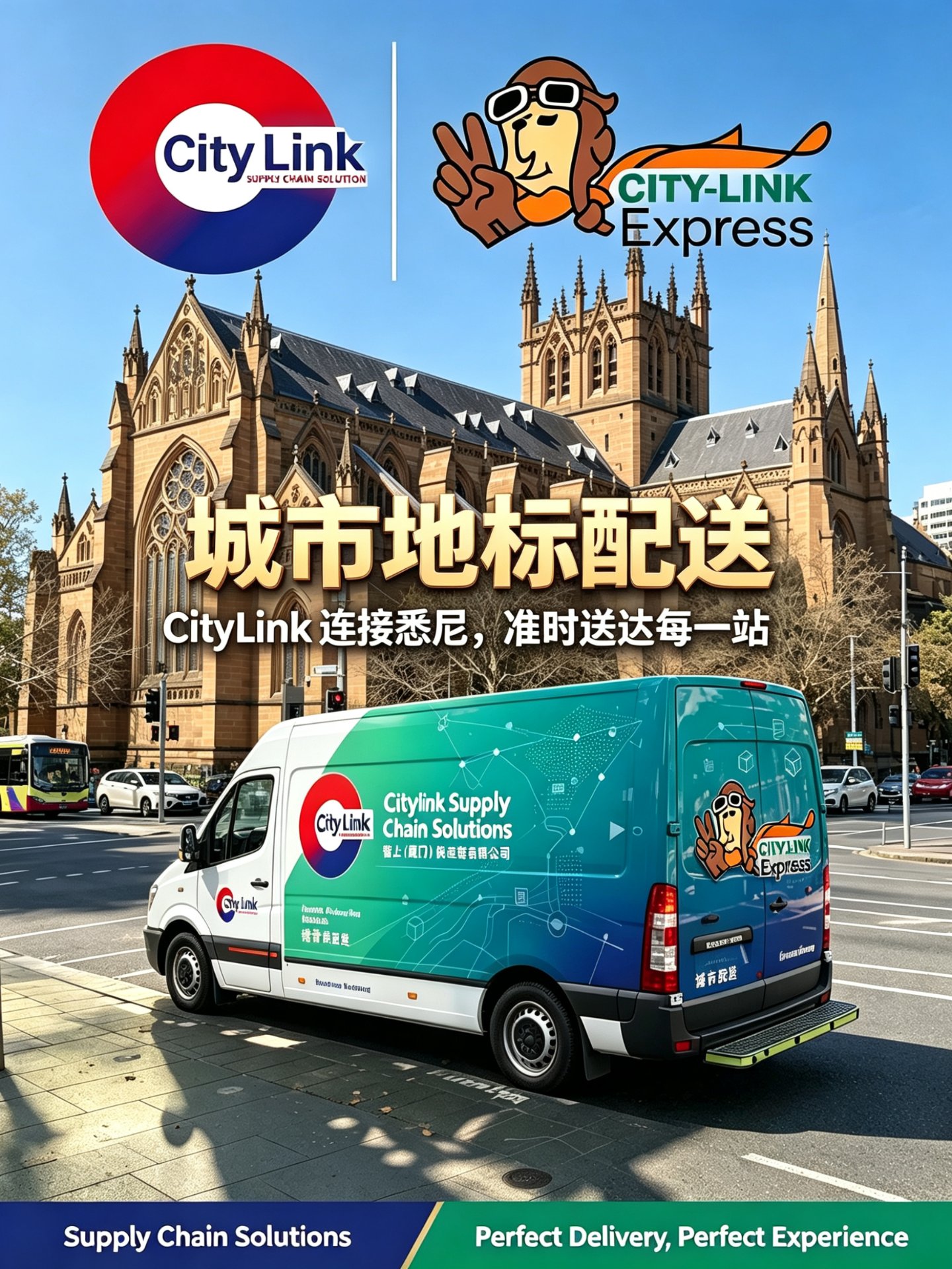 城市地标配送 — CityLink 连接悉尼，准时送达每一站